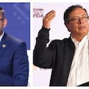 El alcalde de Bucaramanga, Jaime Andrés Beltrán, y el presidente Gustavo Petro