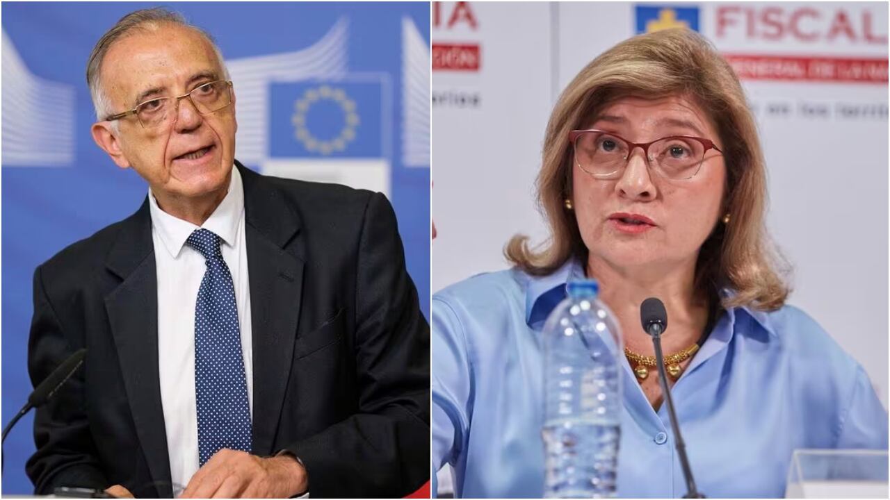 Ministro de Defensa, Iván Velásquez, y la vicefiscal general, Marta Mancera.