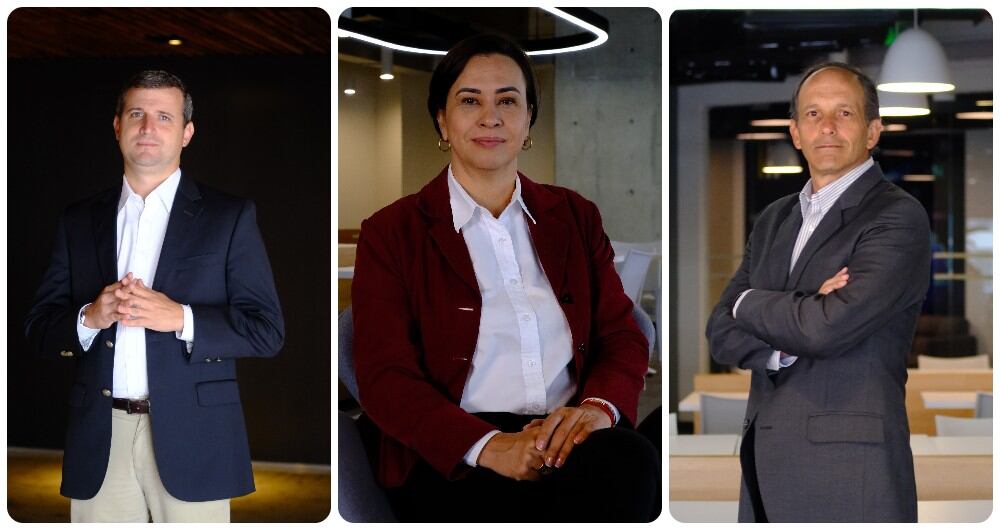 De izquierda a derecha: Guillermo Carvajal, gerente de asuntos coporativos; Luisa Barona González, gerente de operaciones planta Riopaila y Gustavo Andrés Gómez Hurtado, gerente financiero y administrativo.