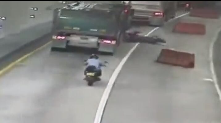 La pareja se salvó de morir tras protagonizar accidente en la Vía al Llano.