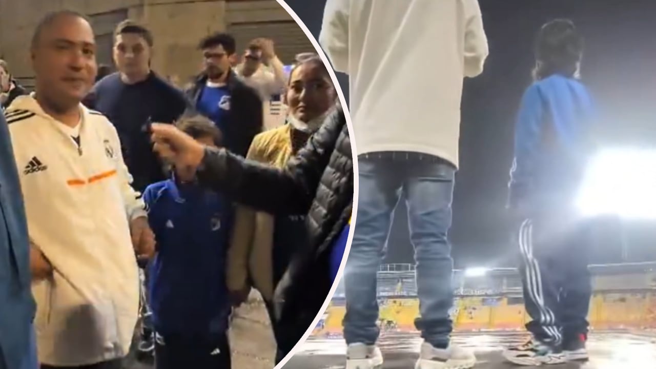 Andrés Fernando viajó con sus padres desde Putumayo para ver Millonarios vs. Once Caldas.