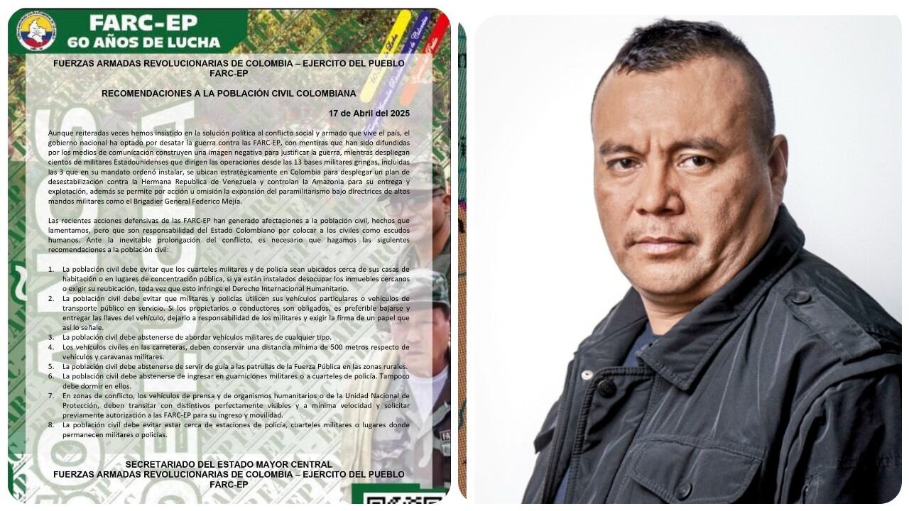 Las disidencias de las Farc, al mando de Alias Calarcá, enviaron una fuerte advertencia a la población civil.