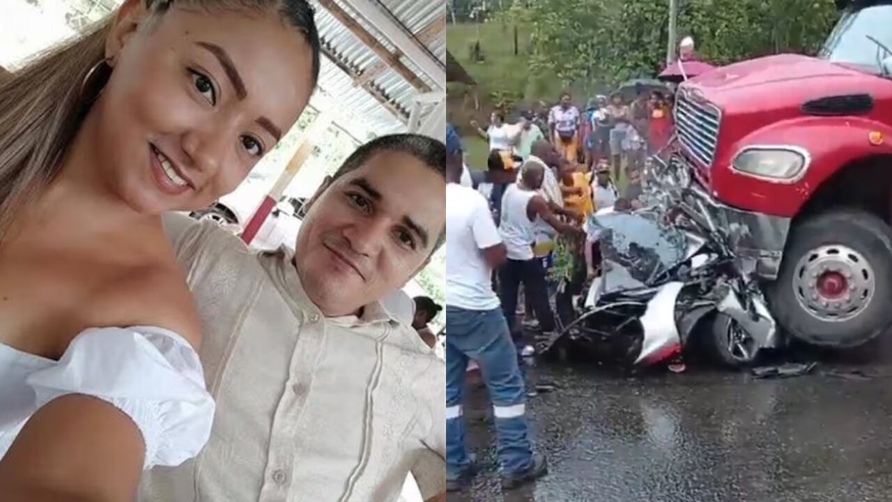 Esta fue la pareja que falleció tras el fuerte impacto por parte de la tractomula.