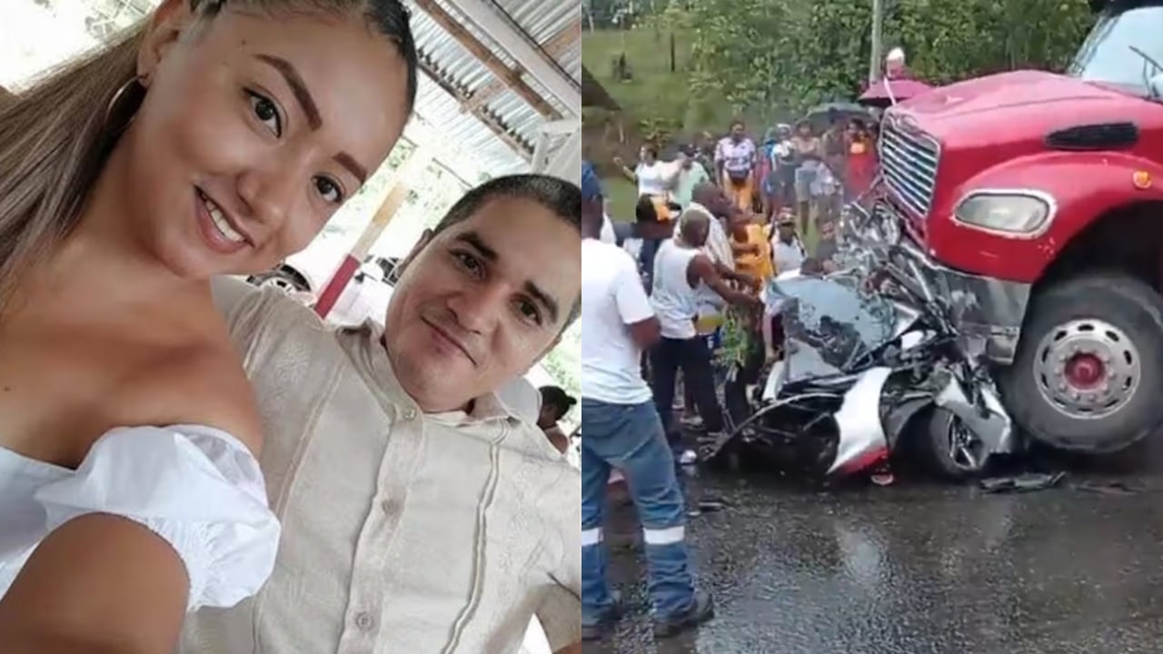 Esta fue la pareja que falleció tras el fuerte impacto por parte de la tractomula.