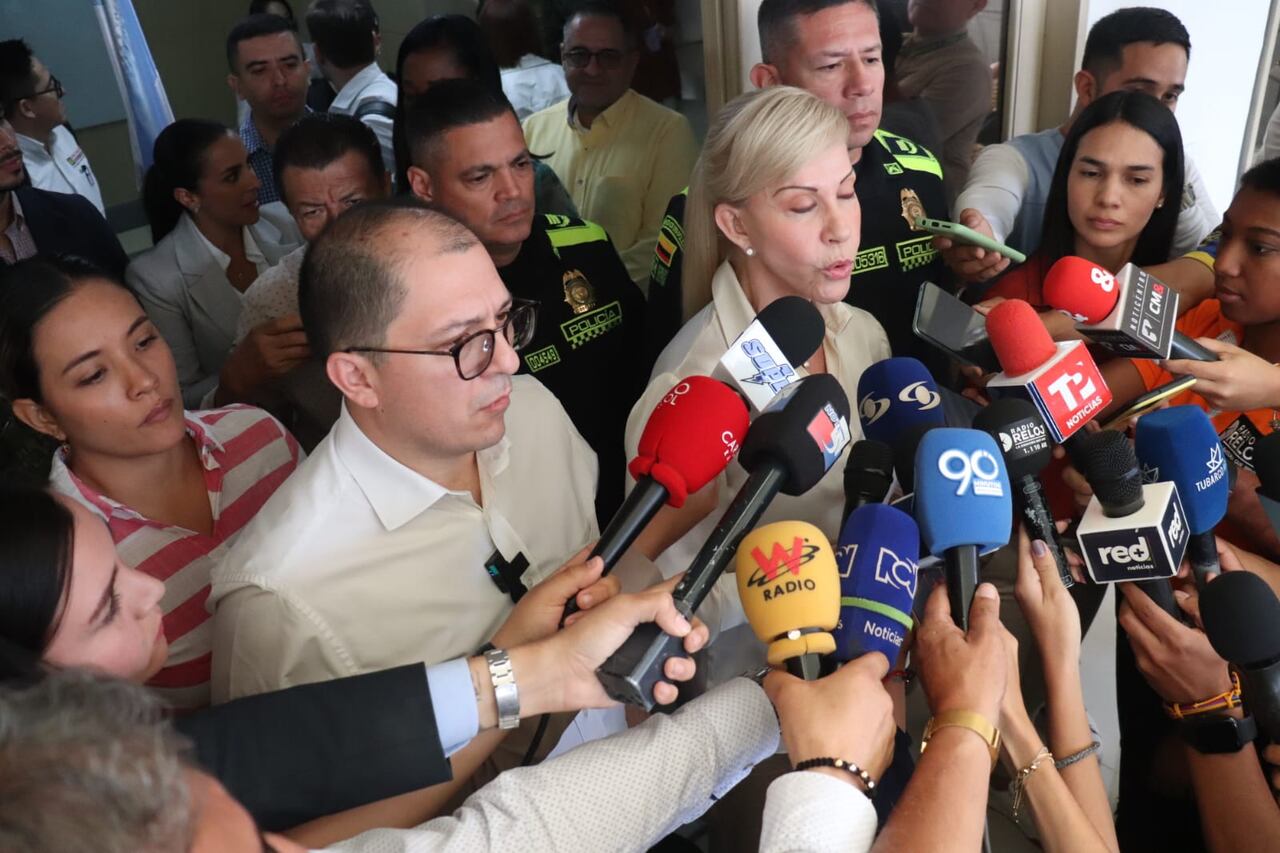Rueda de prensa del fiscal Francisco Barbosa y la gobernadora Dilian Francisca Toro