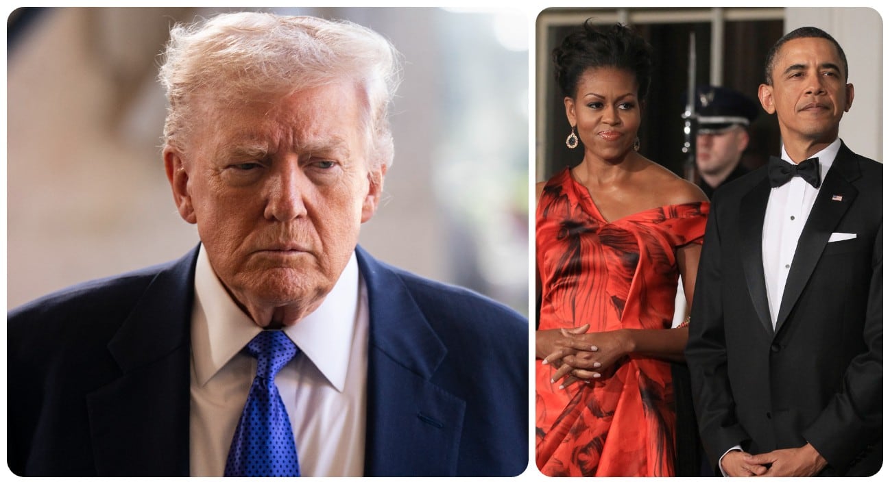 Donald Trump, Michelle y Barack Obama