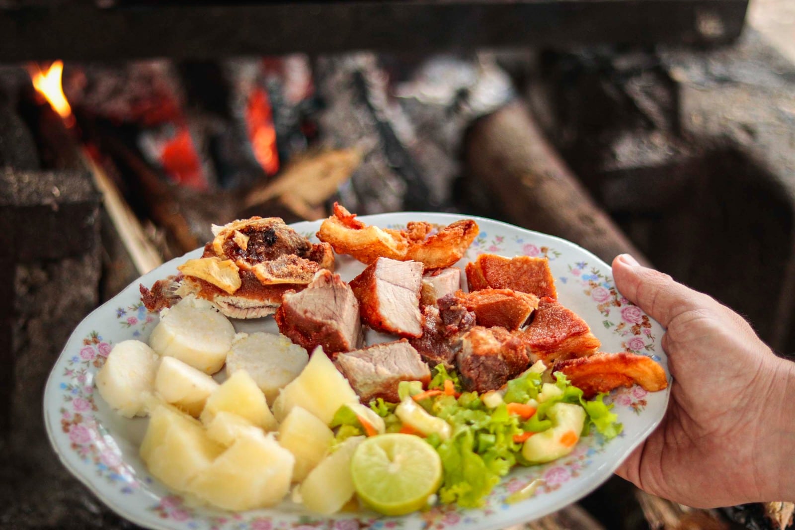 Chicharrón en Baranoa, Atlántico.