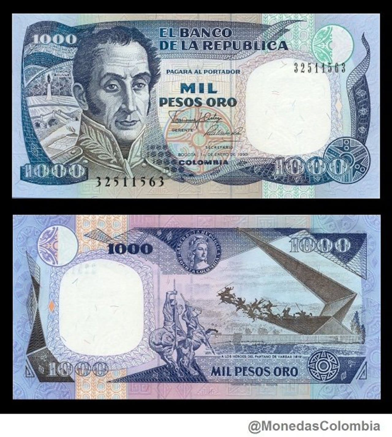 Billete de $1.000