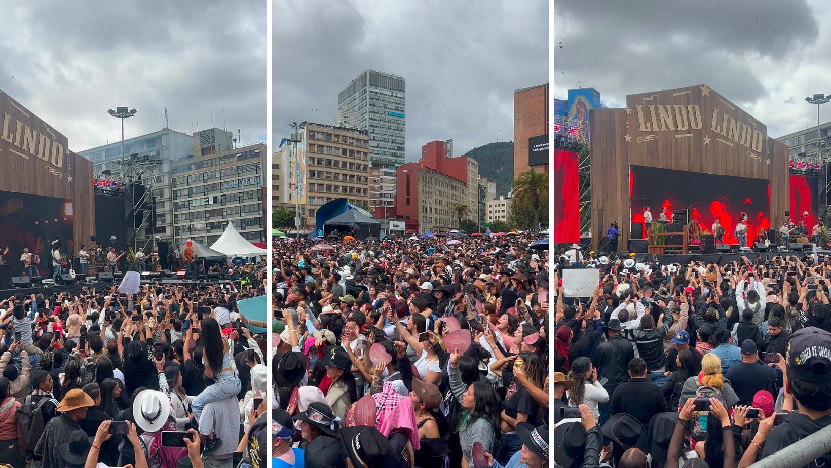El concierto gratuito llenó el parque La Mariposa.