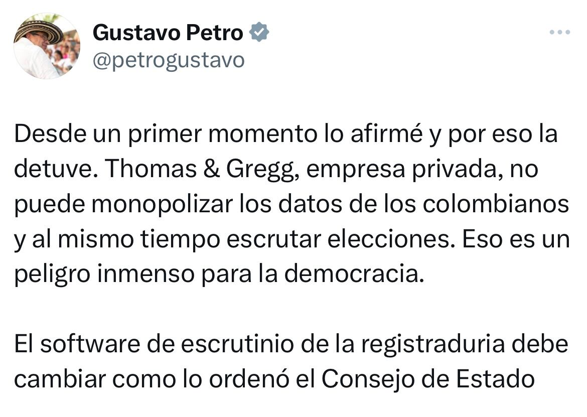 Mensaje presidente Gustavo Petro