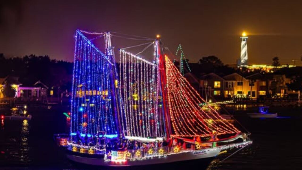 St. Agustine y sus magníficas luces de Navidad