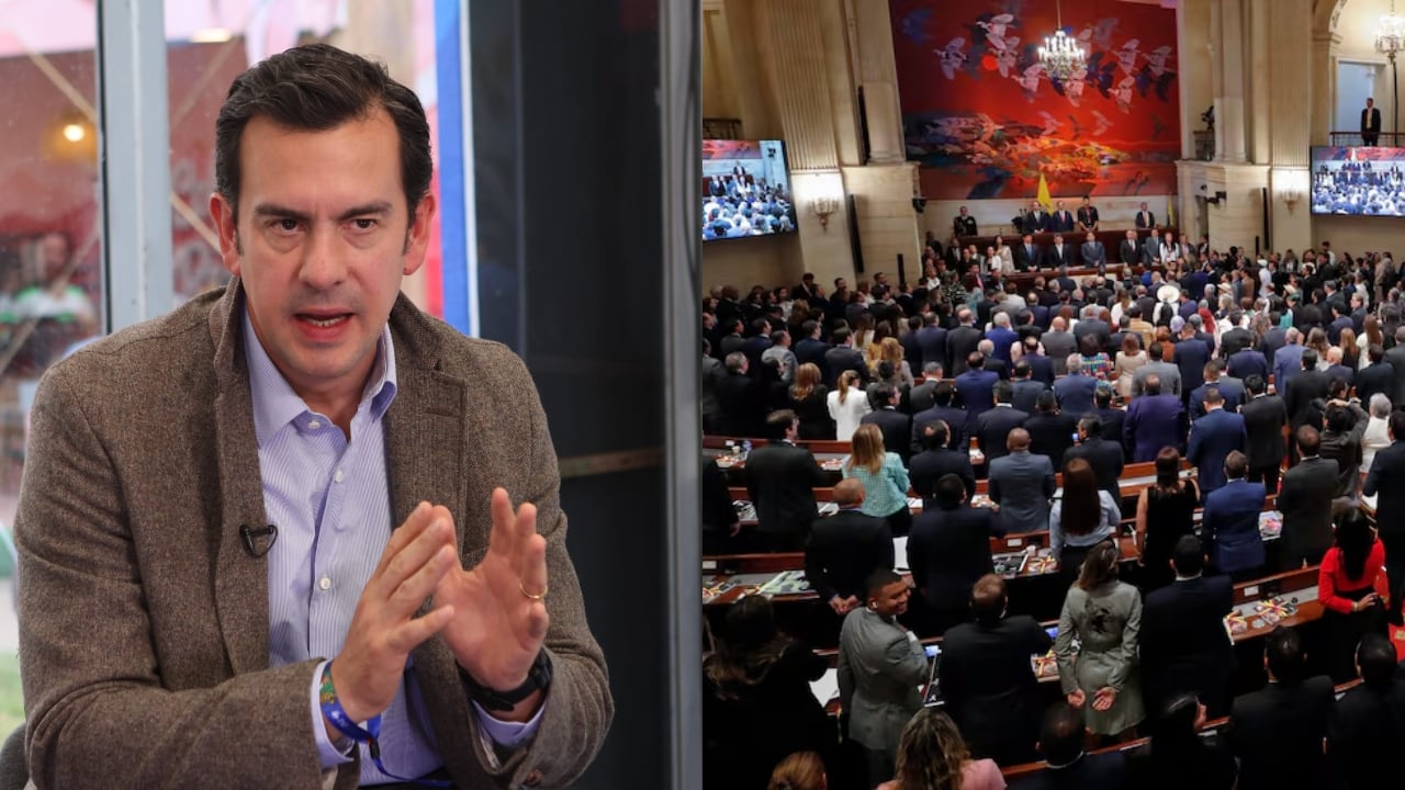 Rodrigo Lara y el Congreso en pleno.