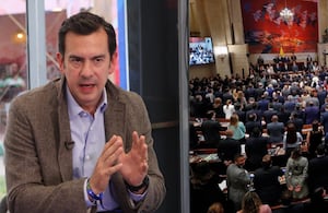 Rodrigo Lara y el Congreso en plen.
