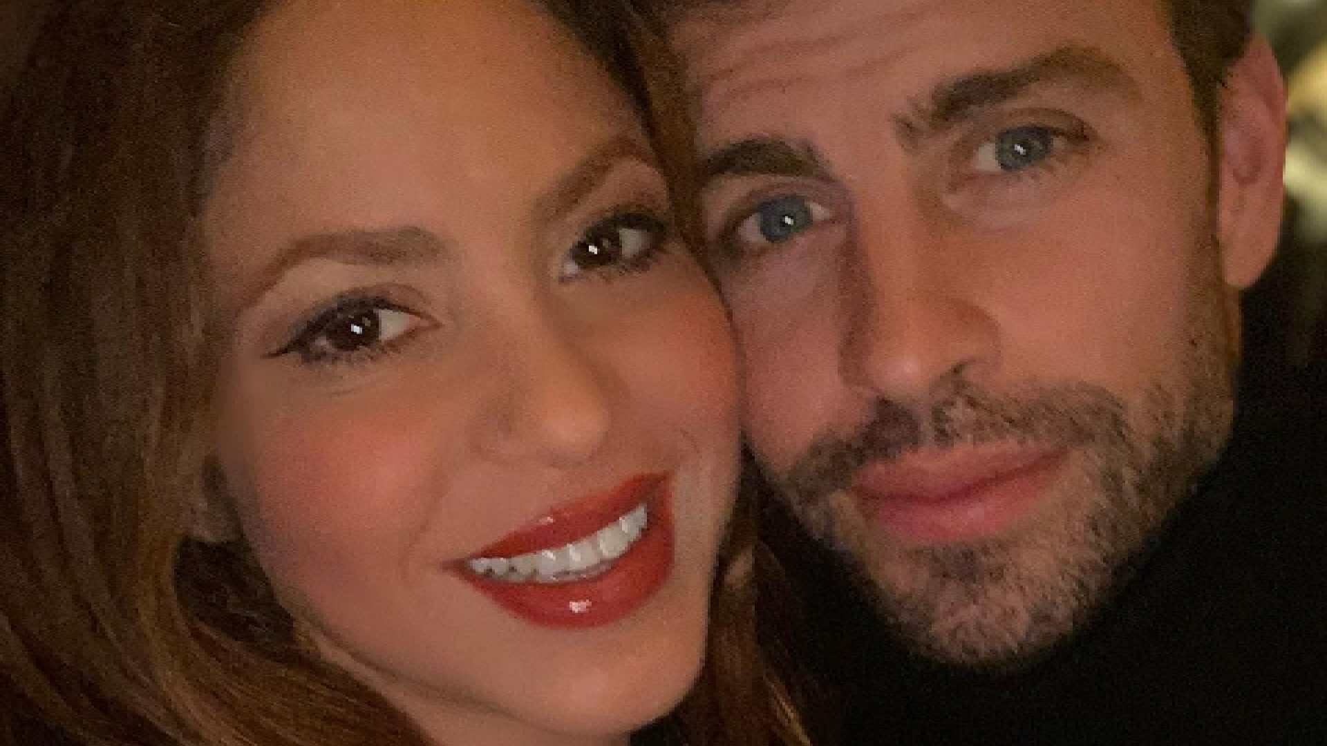 Shakira junto a su pareja, el futbolista Gerard Piqué.
