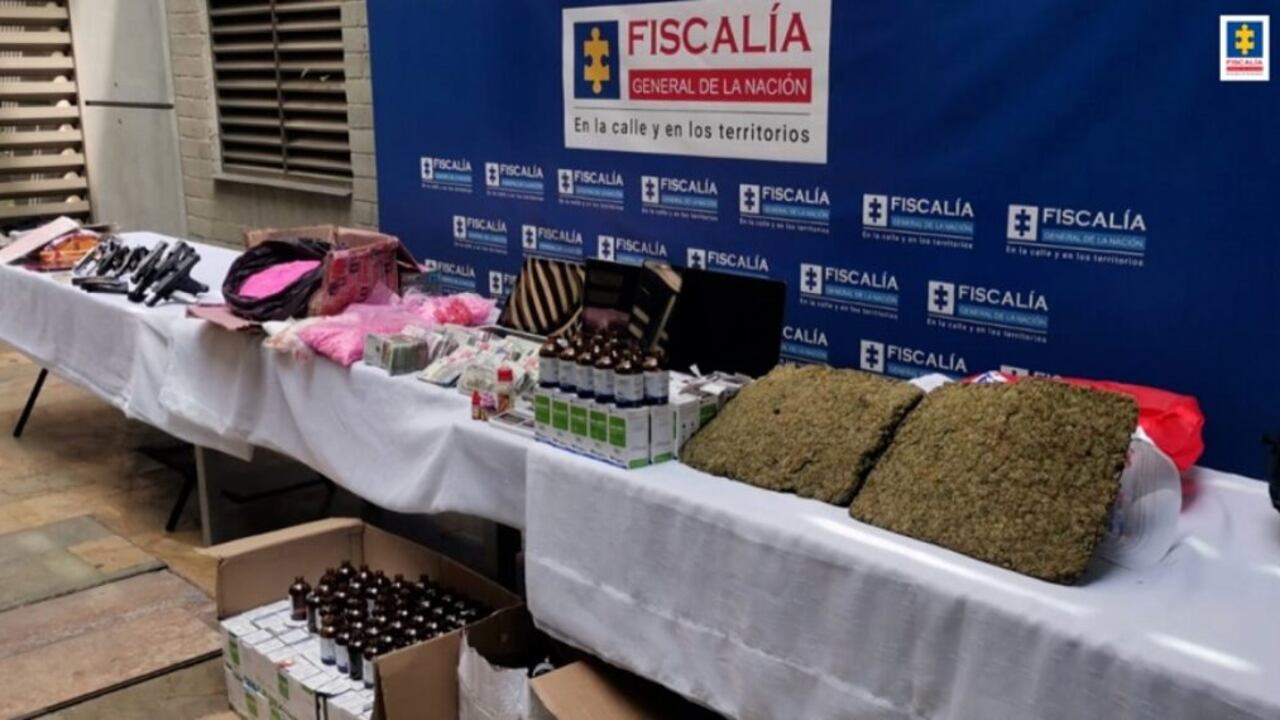 La red delincuencial enviaba drogas a Estados Unidos, Europa y Sudamérica. Foto: Fiscalía.