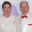 MONACO, MONACO - JULY 29: (EDITOR'S NOTE : NO TABLOIDS WEB & PRINT, NO DAILY MAIL, NO DAILY MAIL GROUP, NO VOICI, NO CLOSER) Charlene, Princess of Monaco and Albert II, Prince of Monaco attend the Red Cross Ball 2023 on July 29, 2023 in Monaco, Monaco. (Photo by Pascal Le Segretain/Getty Images)