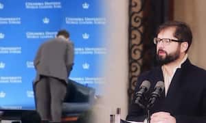 En un evento anterior, donde también había incurrido en una 'rareza', el presidente Boric había acusado de ello a un TOC que padece.