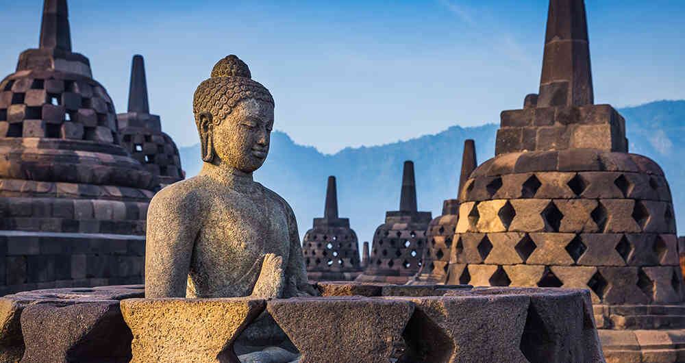 Templo Budista Borobudur.