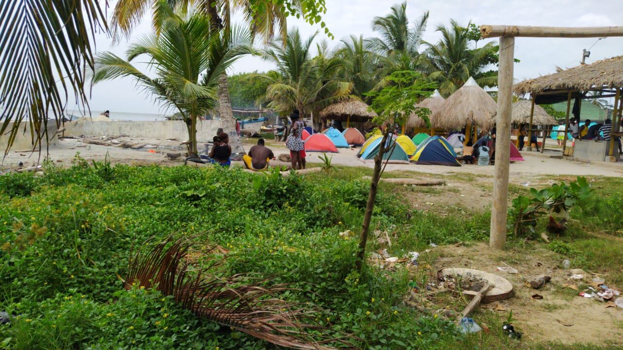 Migrantes en Necoclí