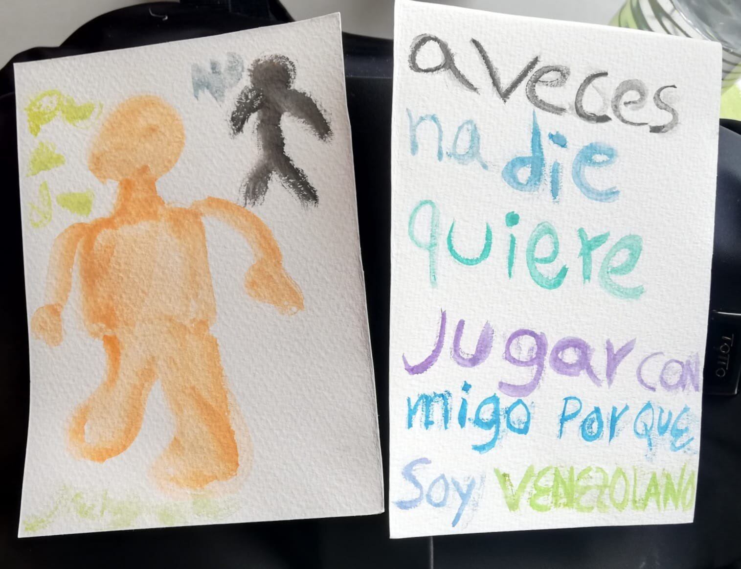 Dibujo niño migrante, CMPR