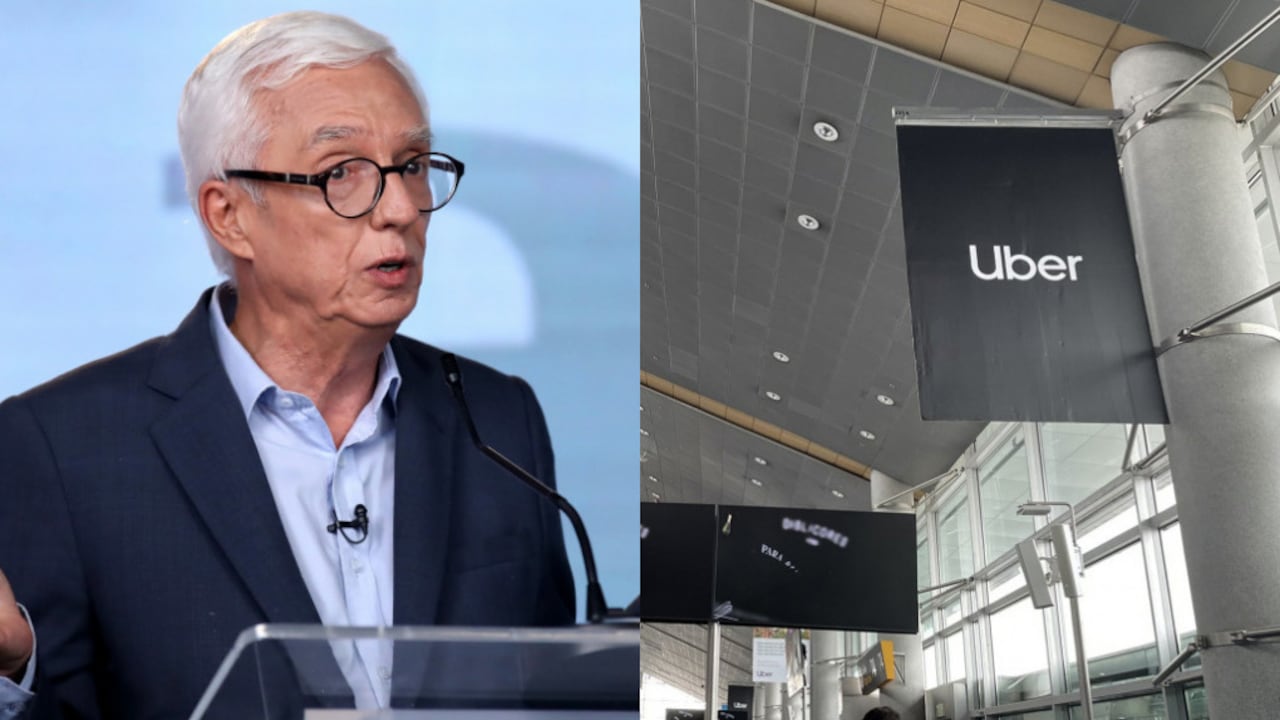 El senador Jorge Enrique Robledo vio una publicidad de Uber en el aeropuerto y la calificó de ilegal.