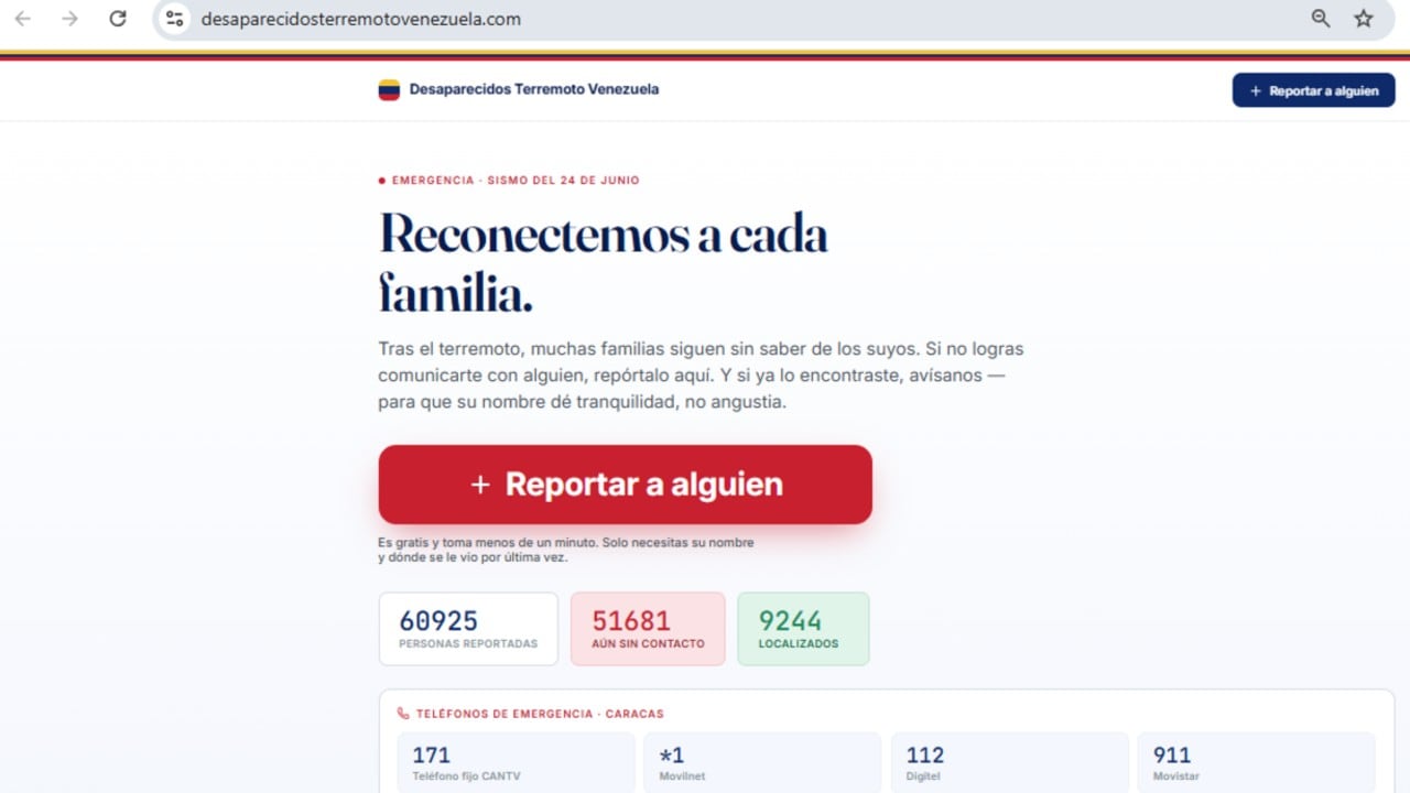 Este sitio busca concentrar la información en un solo lugar para facilitar la búsqueda de desaparecidos.