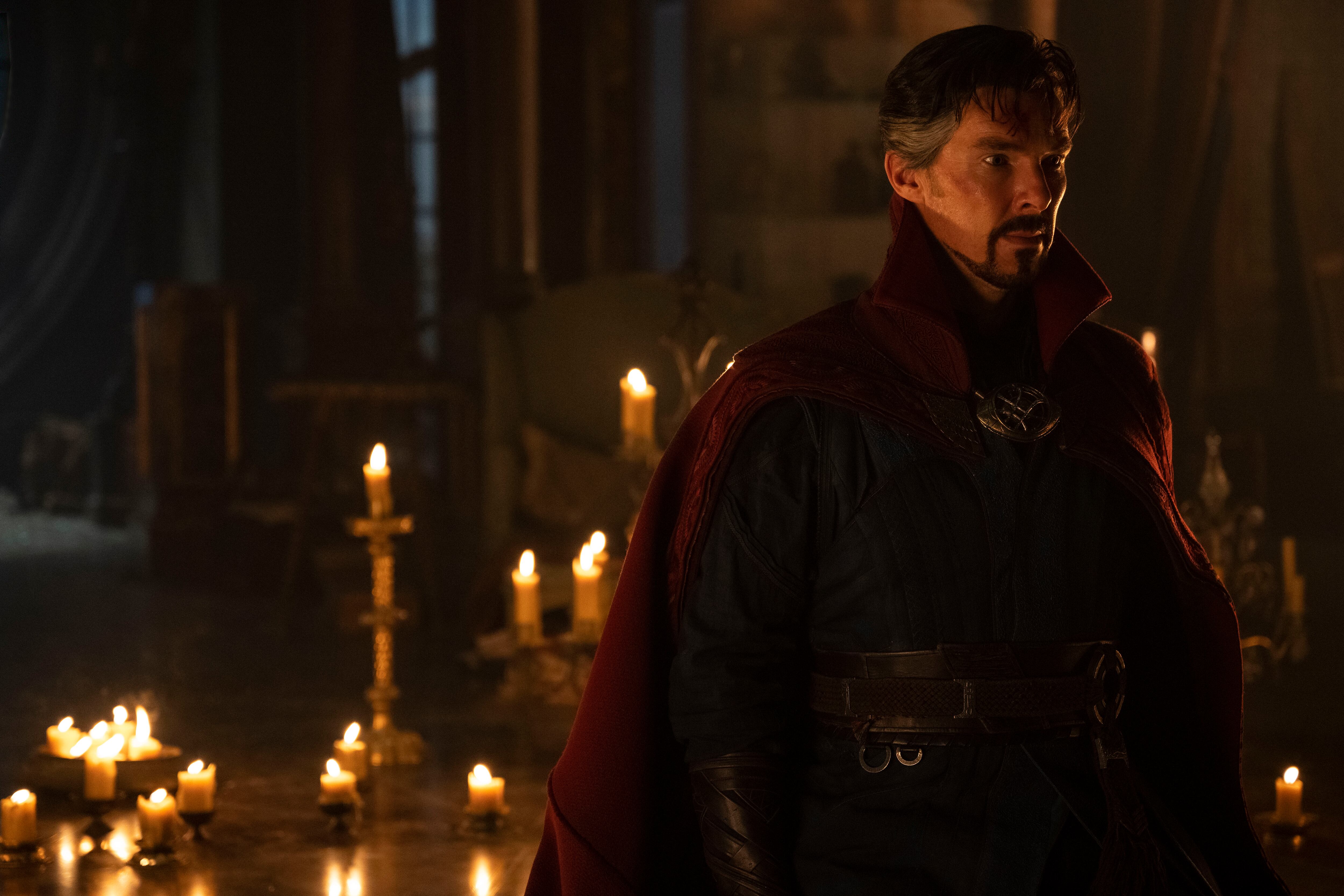 Benedict Cumberbatch as Dr. Stephen Strange in Marvel Studios' DOCTOR STRANGE IN THE MULTIVERSE OF MADNESS. Photo courtesy of Marvel Studios. ©Marvel Studios 2022. All Rights Reserved.