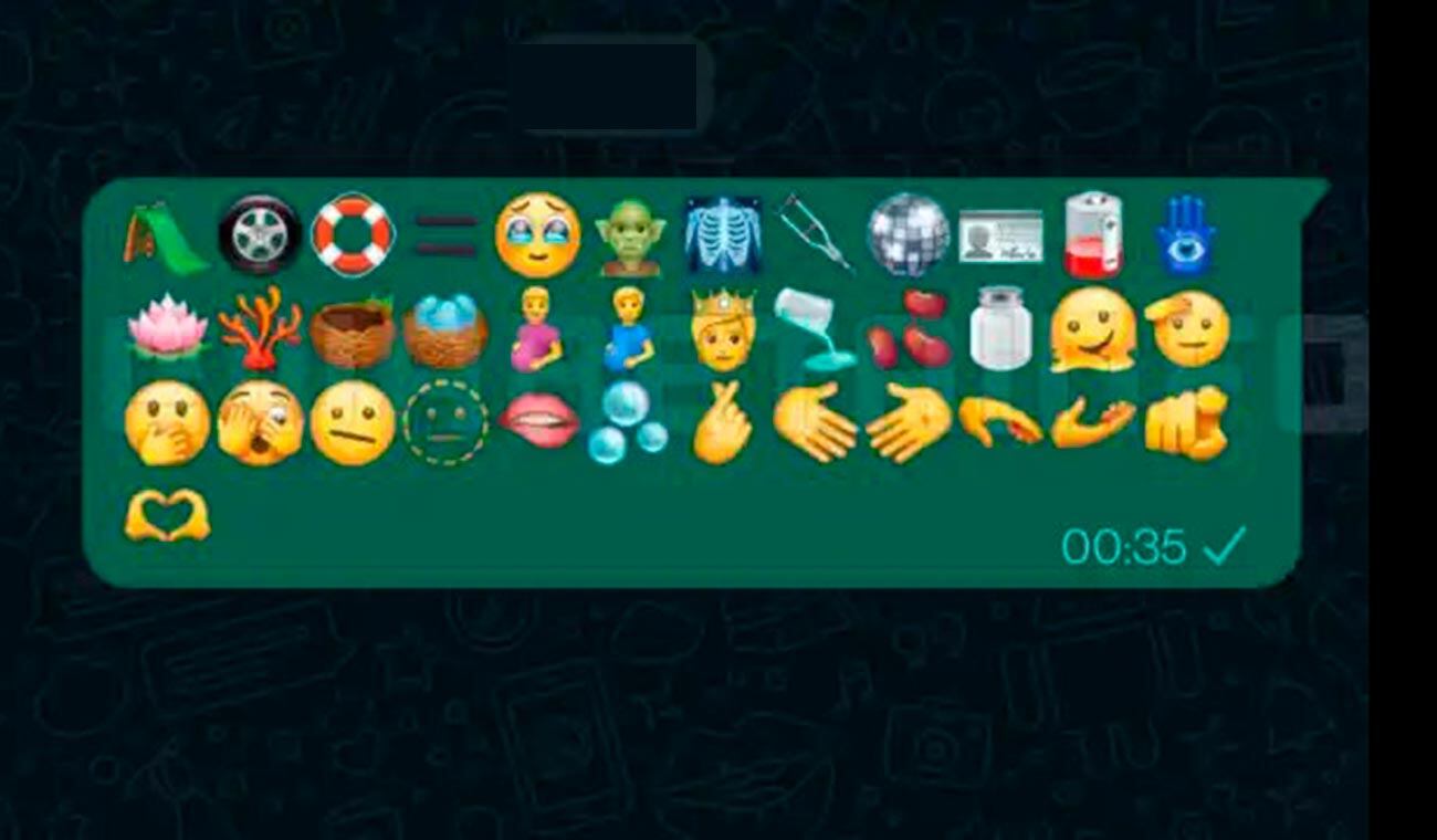 Paquete de posibles nuevos emojis.