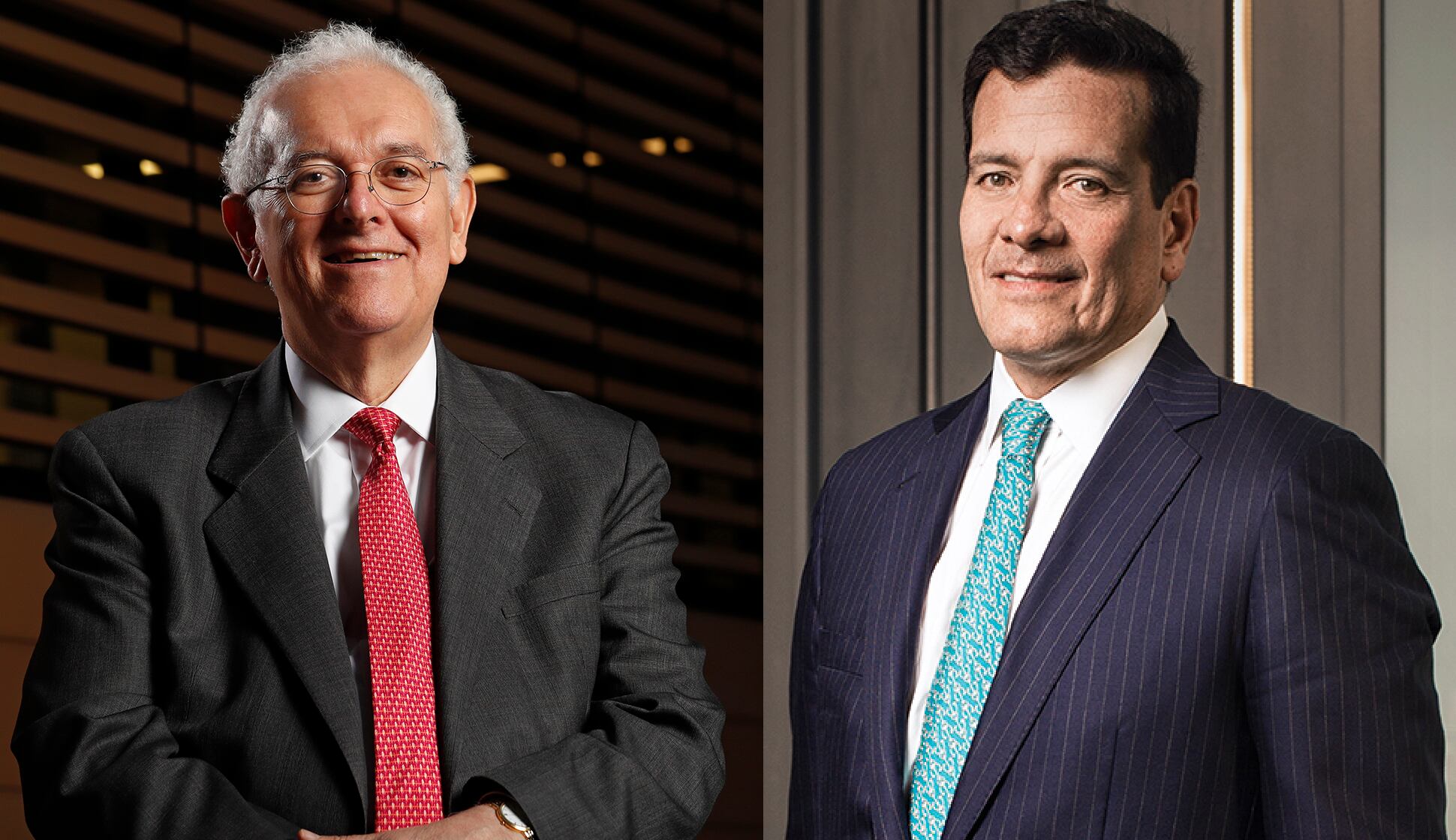 José Antonio Ocampo, ministro de Hacienda y Felipe Bayón, presidente de Ecopetrol.