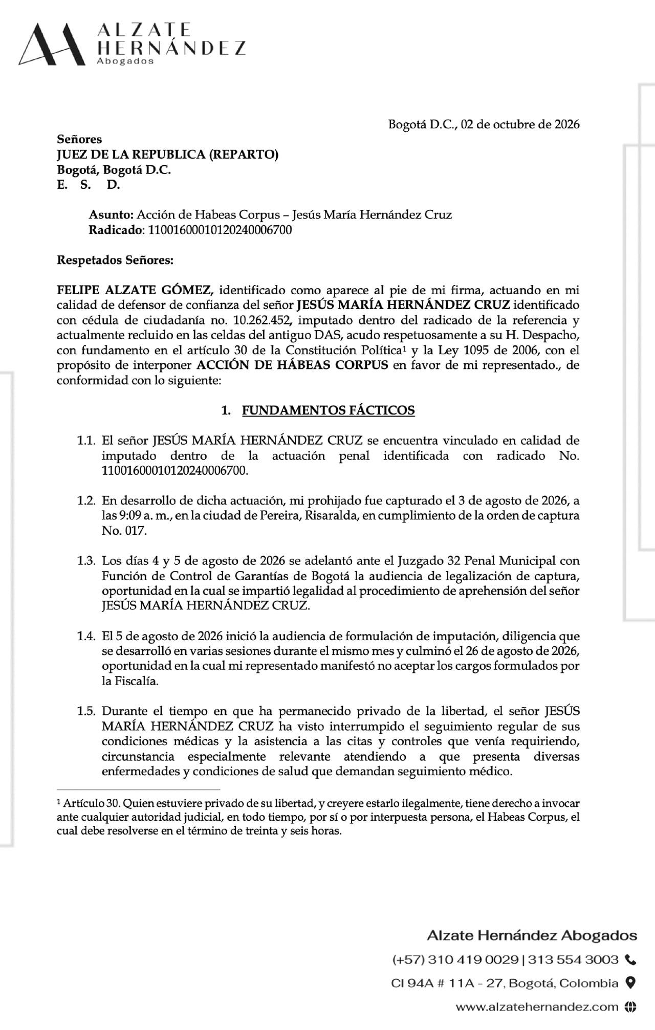 Además del comunicado con el detalle de la ocupación, la Fiscalía incluyó videos y fotos de cómo, con el apoyo del Ejército.
