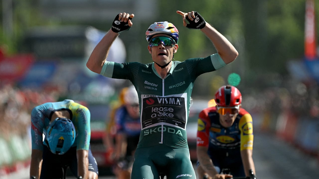 El belga Wout van Aert ganó la etapa número 15 de La Vuelta a España.