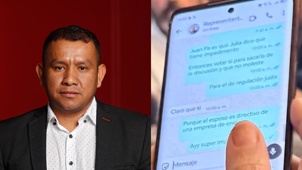 Congresistas del Centro Democrático revelaron un chat del representante Juan Carlos Salazar con su asesora.