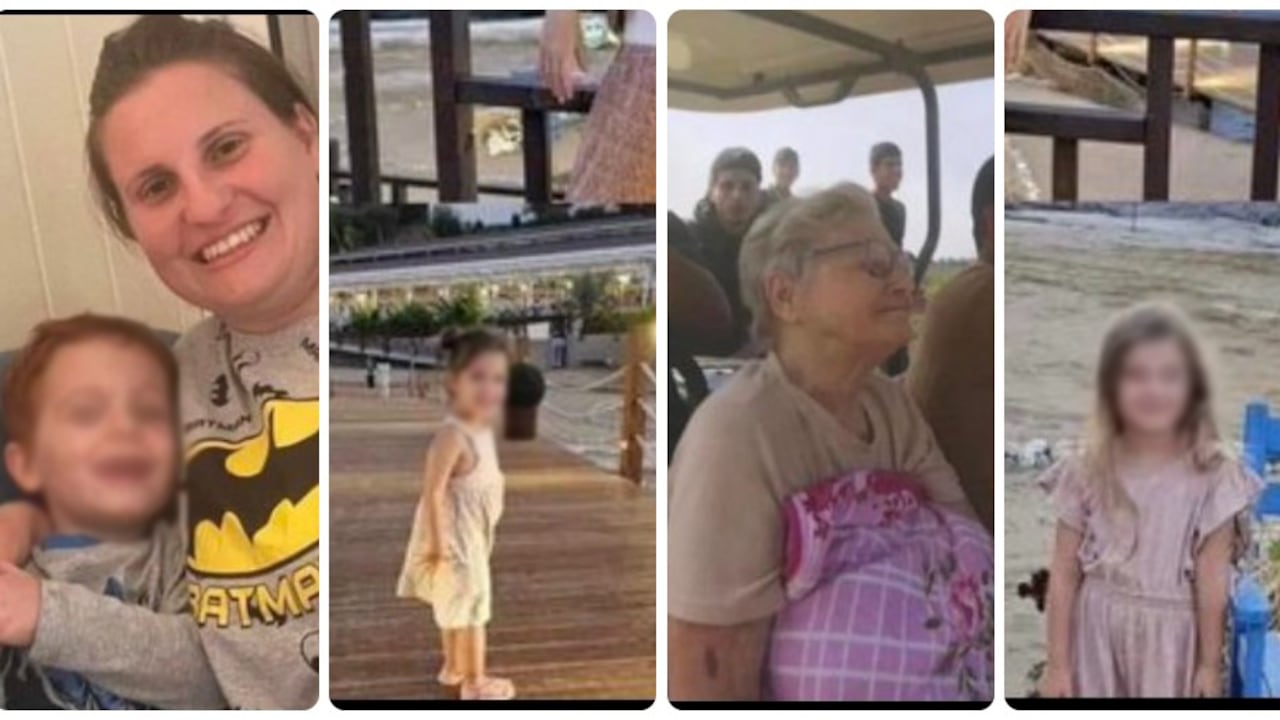 Los rostros de algunos ciudadanos israelíes, civiles inocentes, niños y niñas, jóvenes y ancianos, que fueron secuestrados brutalmente, el 7 de octubre de 2023, por los terroristas de Hamás.