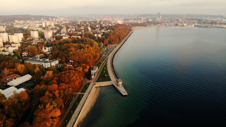 Costa de Gdynia, Pomerania, Polonia