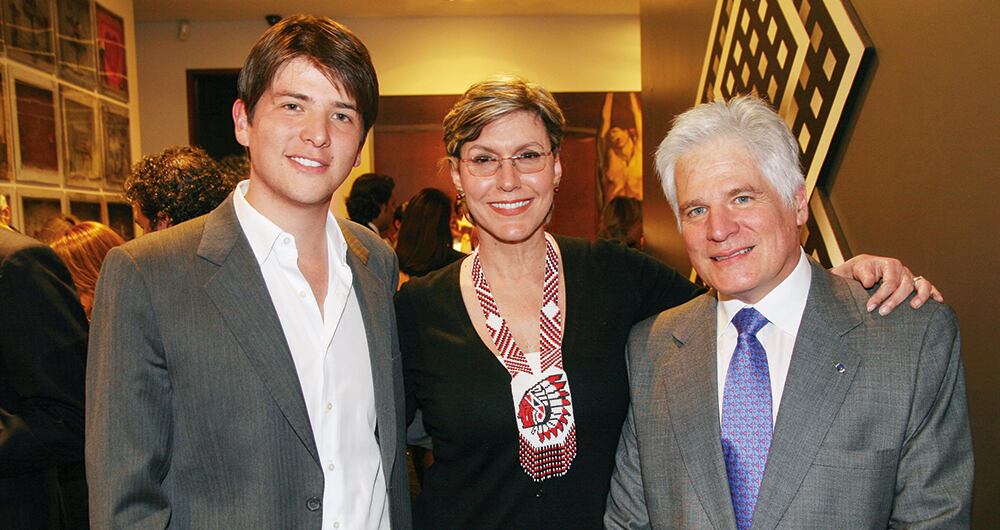 La relación entre Delia Jaramillo Hoyos y Miguel Uribe Turbay era “impecable”. Aquí, junto a Miguel Uribe Londoño en un evento social. 