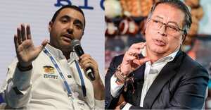 Gobernador de Bolívar, Yamil Arana y el presidente de Colombia, Gustavo Petro.