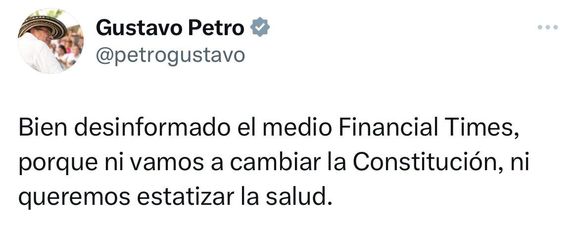 Mensaje presidente Gustavo Petro