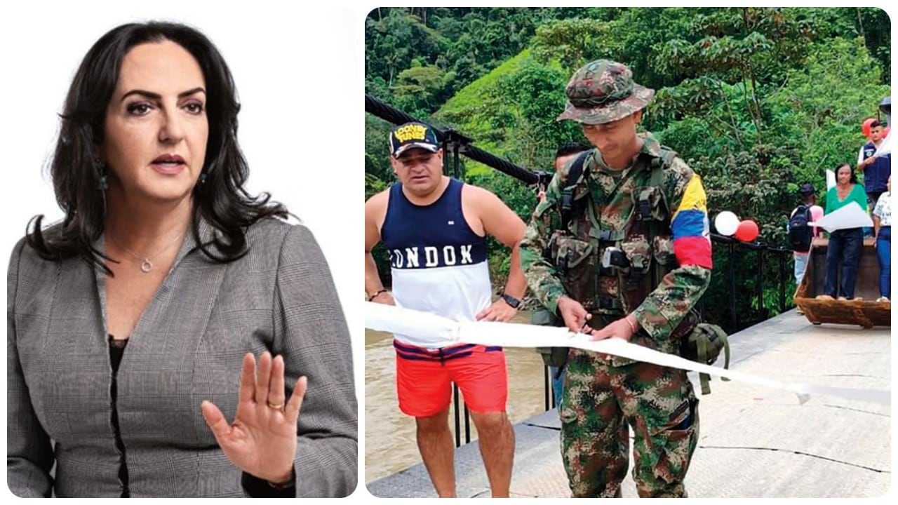 La senadora María Fernanda Cabal rechazó la inauguración de obras por parte de las Farc.