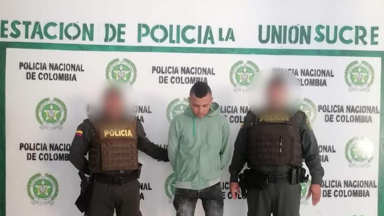 Cobradiario capturado en La Unión, Sucre.