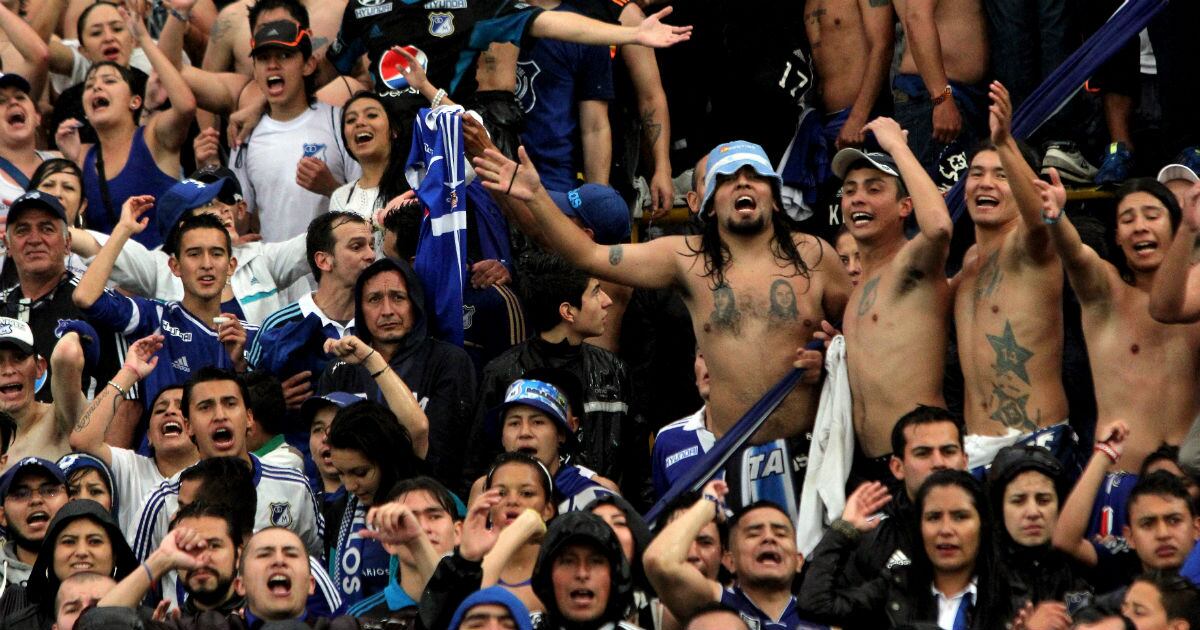 Las barras bravas de Millonarios, "Blue Rain" y "Comandos Azules", fueron las sancionadas.