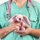 PEDIATRICIANS BIENVENIDOS CON JUGUETE CONEJO