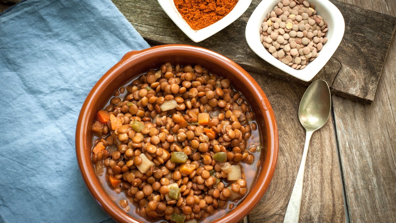 Las lentejas son granos ricos en minerales.