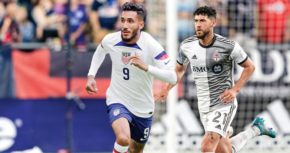 Jesús Ferreira y Jonathan Osorio, futbolistas con ascendencia colombiana. Están convocados por Estados Unidos y Canadá, respectivamente.