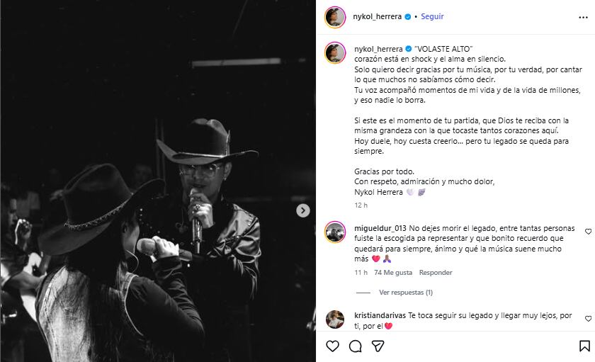 Fanática de Yeison Jiménez