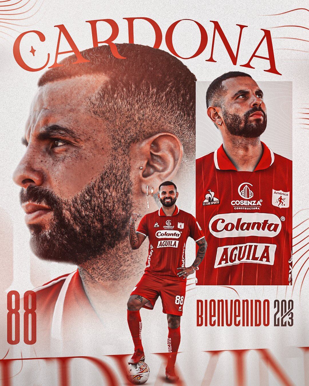 Edwin Cardona fue presentado oficialmente en América.