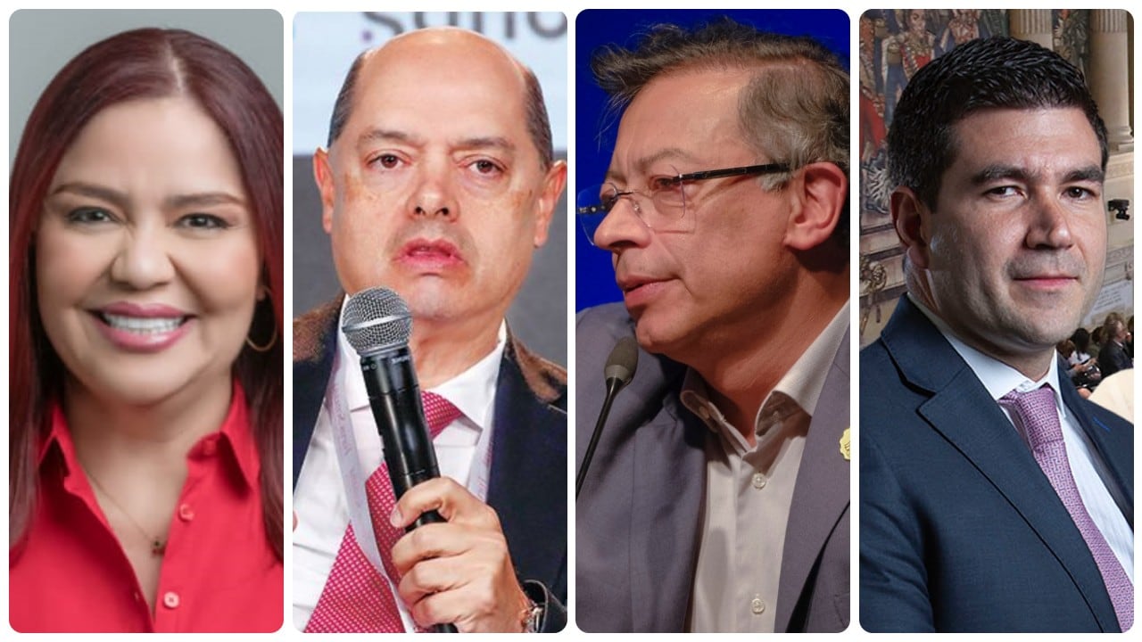 Karyme Cotes, Enrique Vargas Lleras, Gustavo Petro y Juan Carlos Wills.