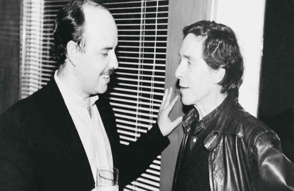 Con Bernardo Romero Pereiro, quien fue el responsable de que Gaitán escribiera su primer guión para televisión a comienzos de los 80. 