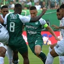 Patriotas (blanco) sigue en el fondo de la tabla. Cali (verde) asciende de a poco, pero debe sumar aún más puntos para evadir el riesgo en su totalidad.