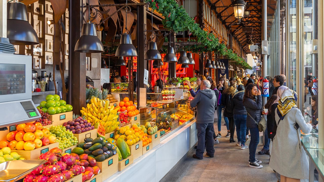 Madrid, España, Mercado de San Miguel