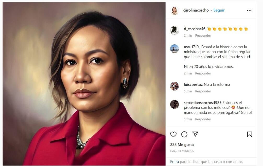 Instagram @carolinacorcho